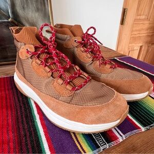 Stylish Brown High-Top Sneakers